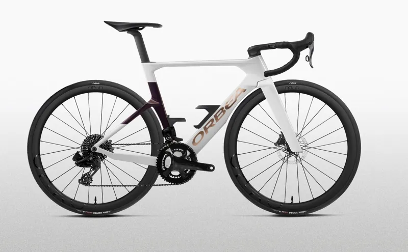 Orbea Orca Aero M22 LTD Road Bike in Golden Off White and Sunset
