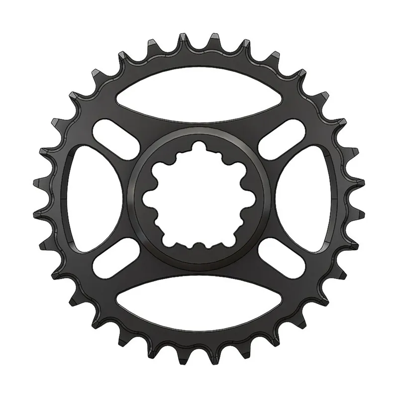 Pilo Round 3-Bolt SRAM Dub Boost 3mm 34T Chainring in Black