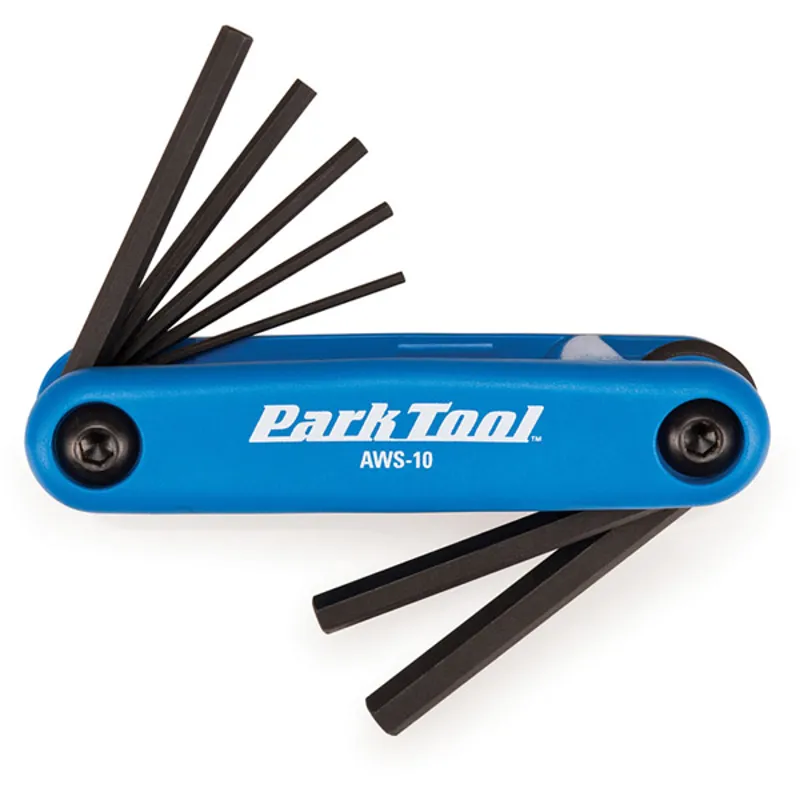 Park Tool AWS-10 Fold-Up Hex Wrench Set in Blue