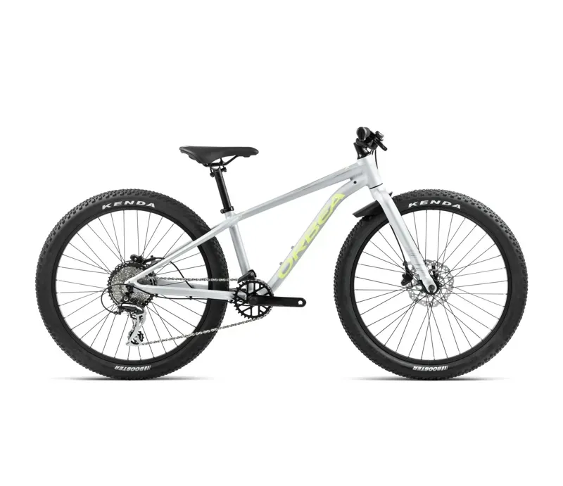 Orbea Mx 24 Team Disc Junior Bike In Halo Silver/Spicy Lime-1
