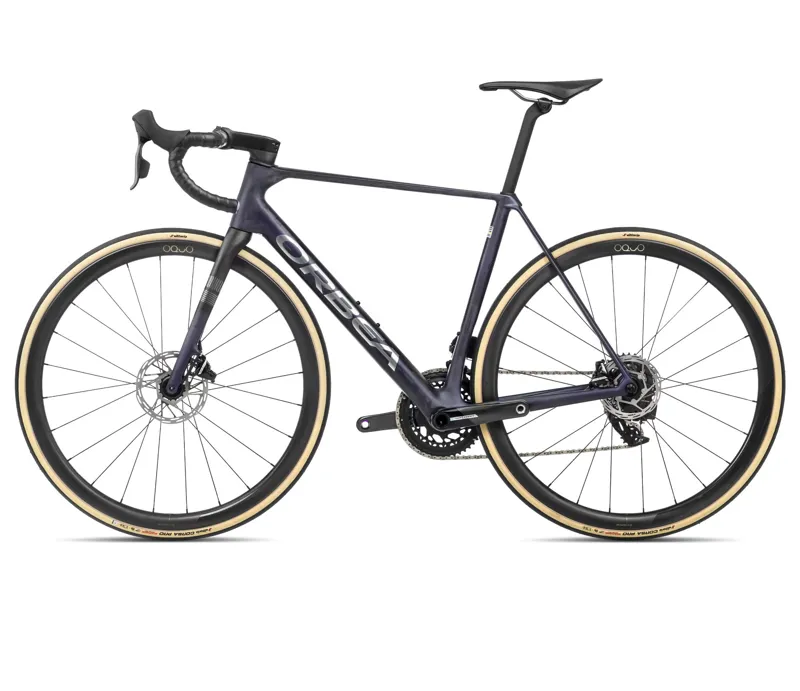 Orbea Orca M21eltd Pwr Road Bike In Tanzanite/Carbon Raw-1