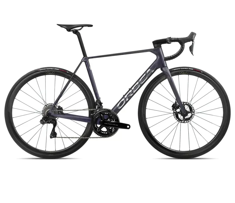 Orbea Orca M10iltd Pwr Road Bike In Tanzanite/Carbon Raw