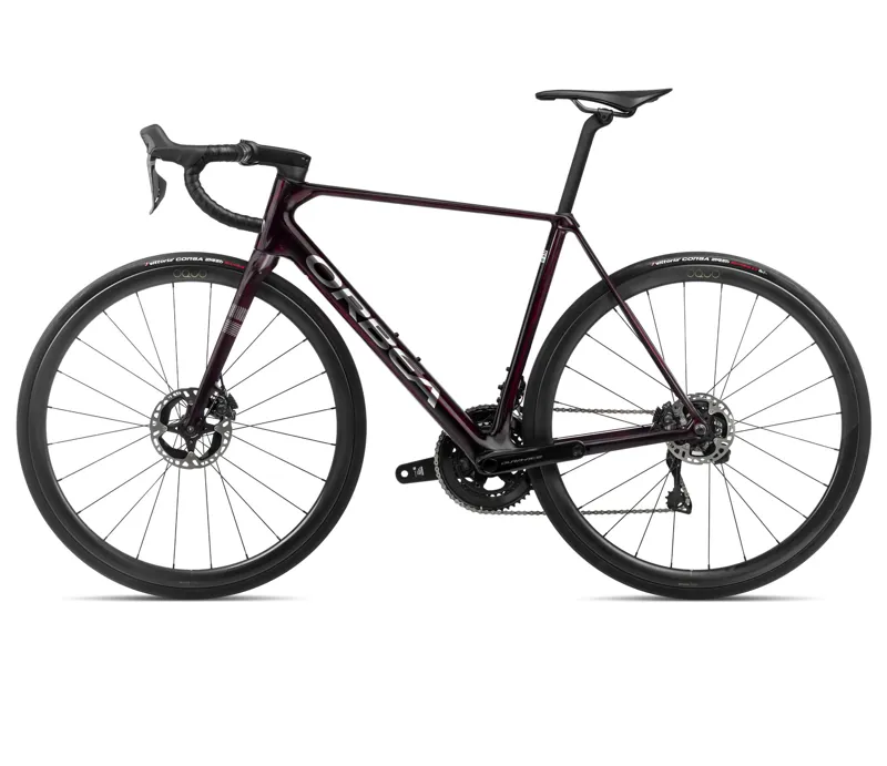 Orbea Orca M10iltd Pwr Road Bike In Wine Red/Titanium-3