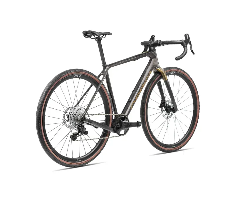 Orbea Terra M30Team Gravel Bike In Cosmic Carbon/Metallic Olive Green-2
