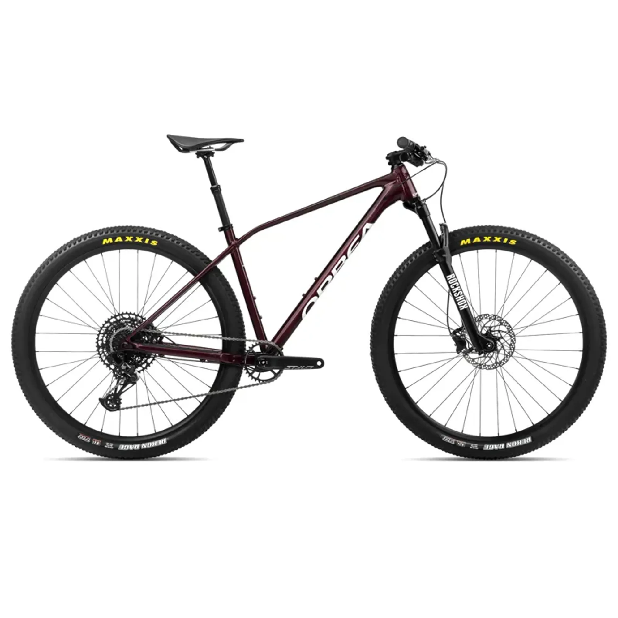 Orbea Alma H11 Hardtail Mountain Bike in Metallic Dark Red/Chic