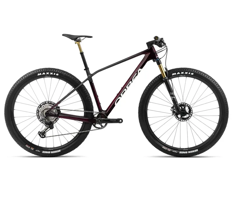 Orbea Alma M Team Mountain Bike In Wine Red Carbon/Carbon Raw