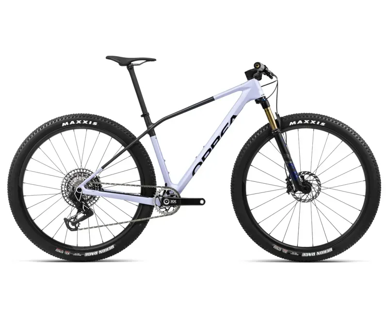 Orbea Alma M Ltd Hardtail Mountain Bike in Digital Lavender/Carbon Raw