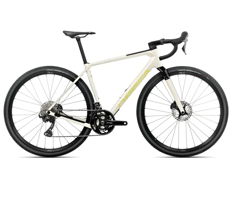 Orbea Terra M20team Gravel Bike In Ivory White/Spicy Lime Gloss