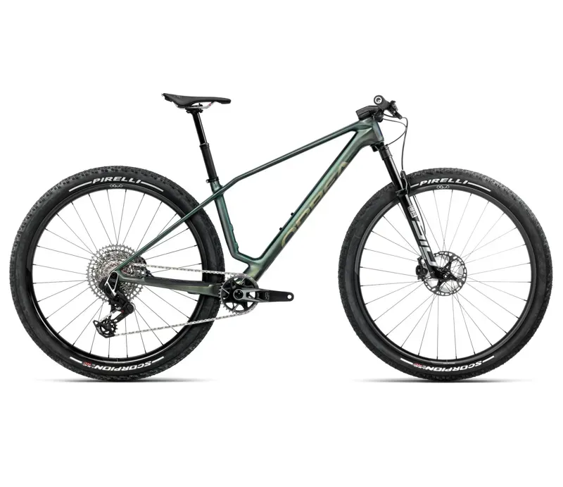 Orbea Alma M-Team Axs Mountain Bike In Seaweed Carbon View Matt-Gloss