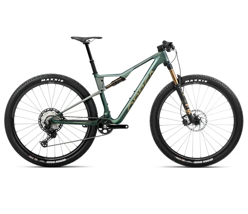 Orbea Oiz M10 Mountain Bike In Seaweed Carbon View Gloss/Spaceship Green Matt