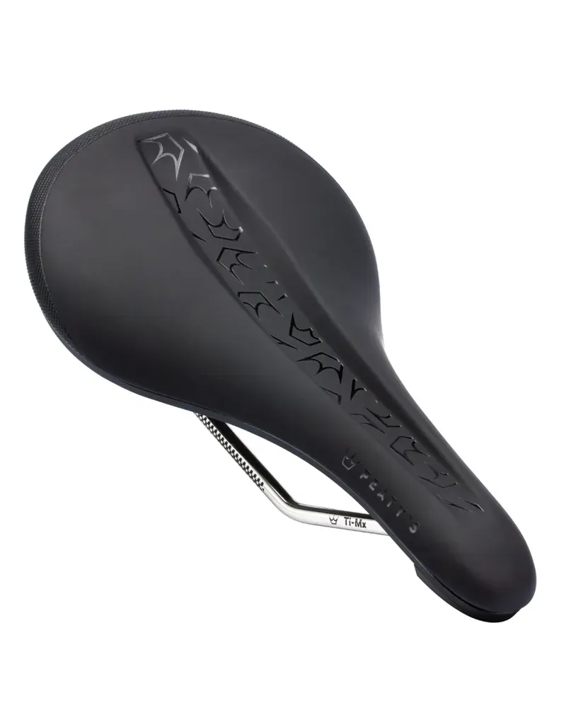 Peaty's Monarch Ti-MX Rail/Nylon Base Saddle in Black