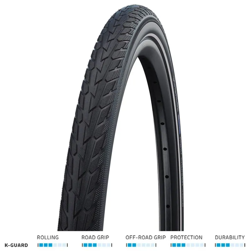 Schwalbe Road Cruiser 27.5x1.4-inch Clincher Tire in Black-2
