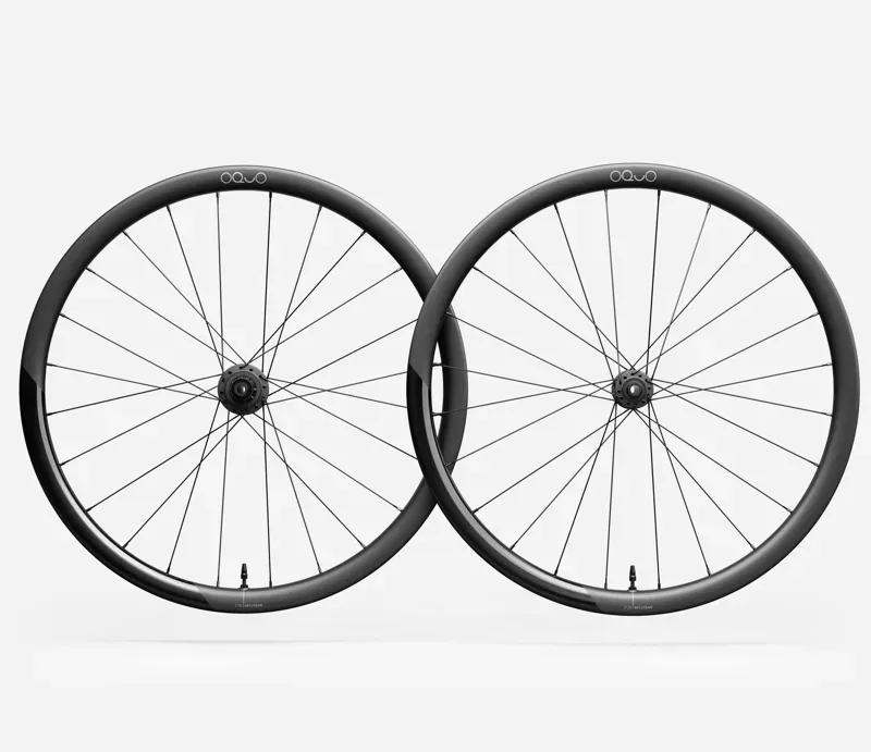 Oquo RP35Team Sram Xdr Wheel Set In Carbon Raw Gloss