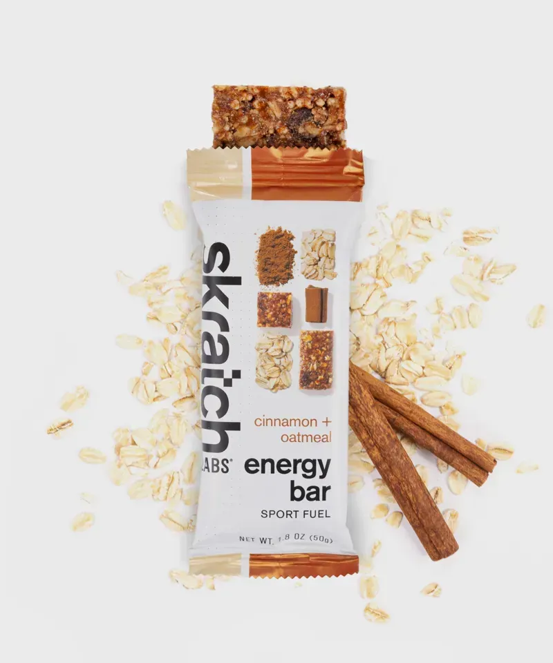 Skratch Labs Energy Bar Sport Fuel Choc Chip and Almonds in Brown