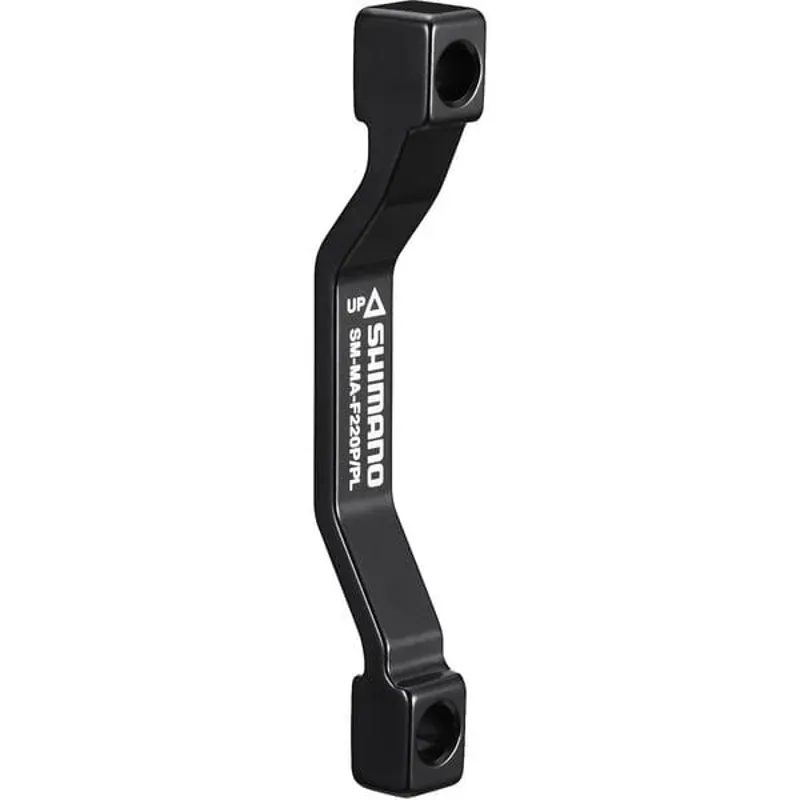 Shimano Spares Post to Post 203/220mm Front Mount Adaptor in Black