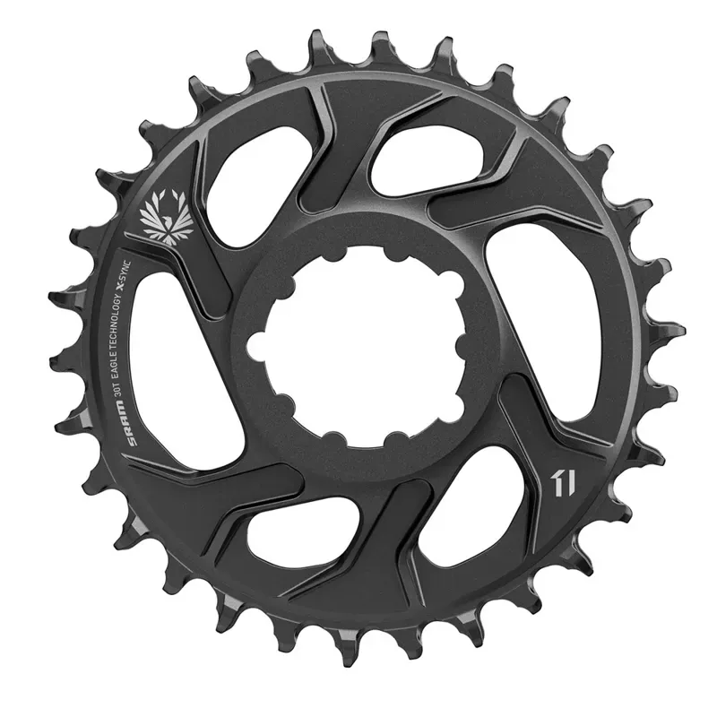 SRAM Chain Ring X-SYNC Eagle Steel 6mm Offset: BLACK 3