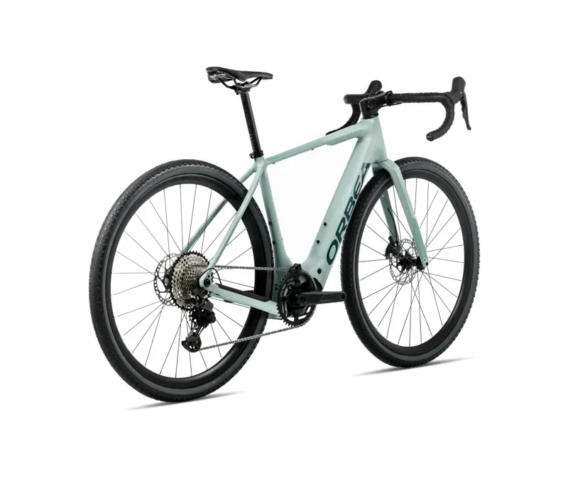 Orbea Denna H30 E-Road Bike in Blue Stone Matt/Escape Green Gloss-2