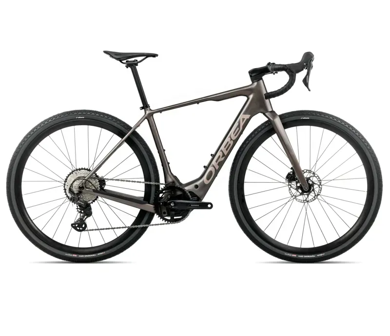 Orbea Denna H30 E-Road Bike in Magnetic Bronze Matt/Nickel Gloss