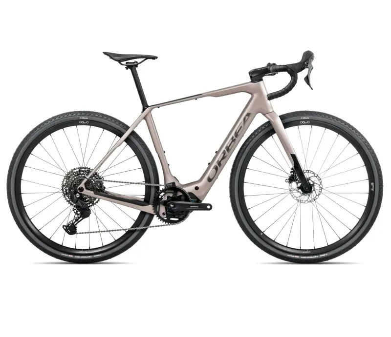 Orbea Denna M40 E-Road Bike In Nickel Matt Carbon Raw Gloss