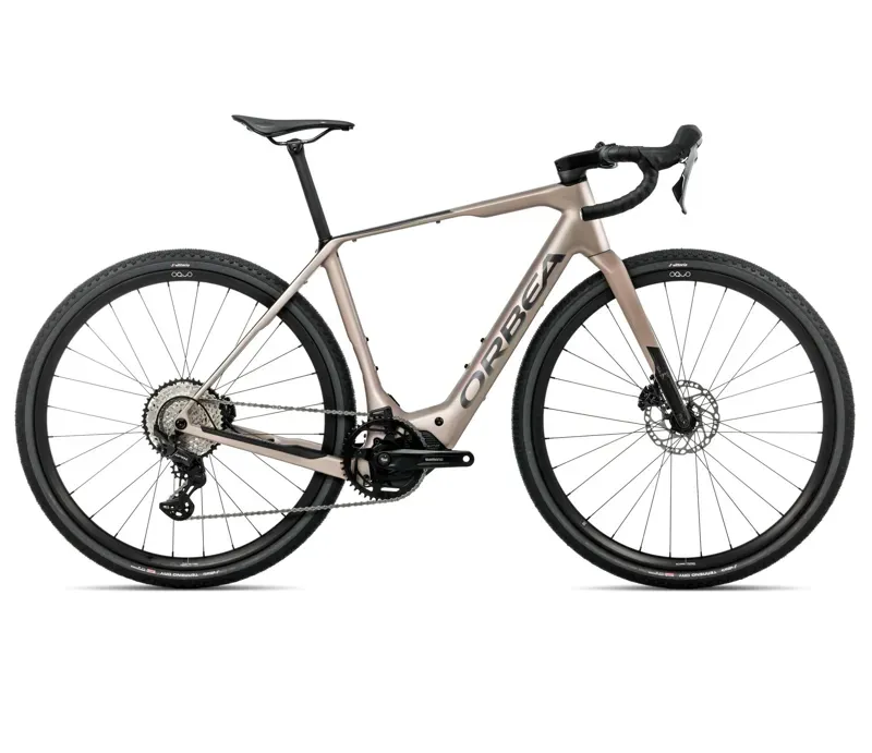 Orbea Denna M20 E-Road Bike In Nickel Matt/Carbon Raw Gloss