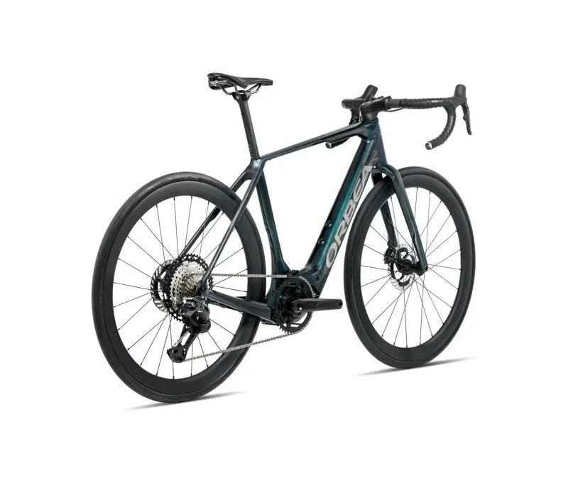 Orbea Denna M30 E-Road Bike In Escape Green Gloss/Foggy Matt-2