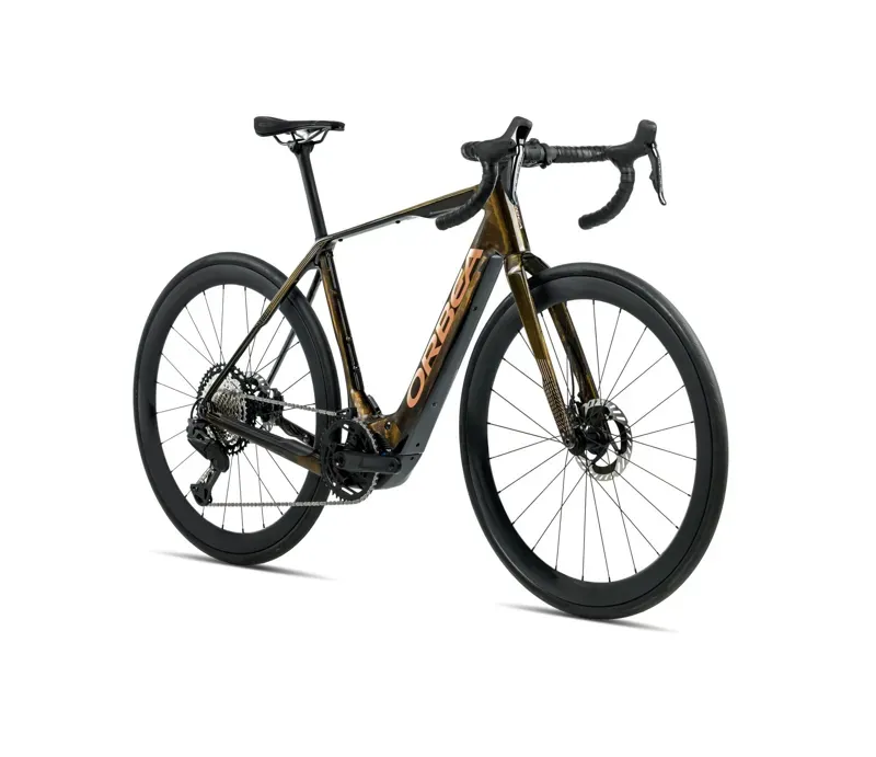 Orbea Denna M30 E-Road Bike In Caramel Carbon View/Golden Sand Gloss-1