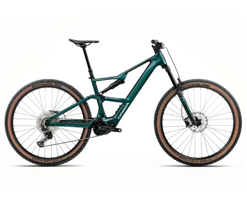 Orbea Rise SL H30 E-MTB in Escape Green-Splash Ice Green Gloss