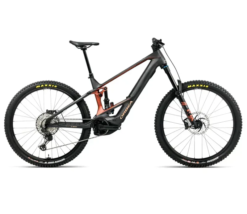 Orbea Wild M M10 E-MTB In Diamond Carbon View Matt/Mars Red Gloss