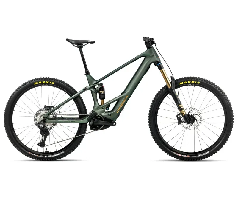 Orbea Wild M-Team E-MTB In Seaweed Carbon View Matt
