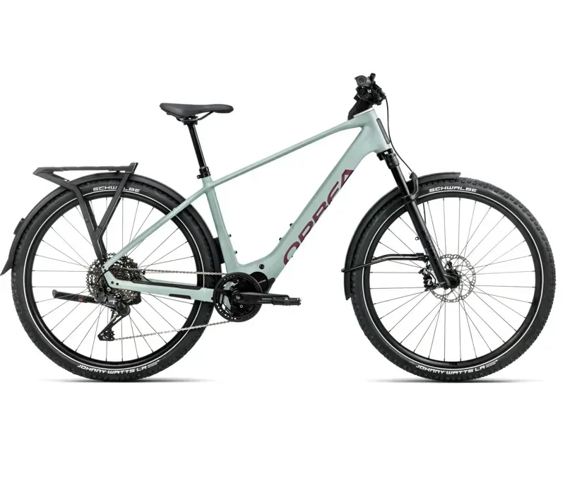 Orbea Kemen Adv 10 E-Hybrid Bike In Blue Stone Matt/Burgundy Gloss