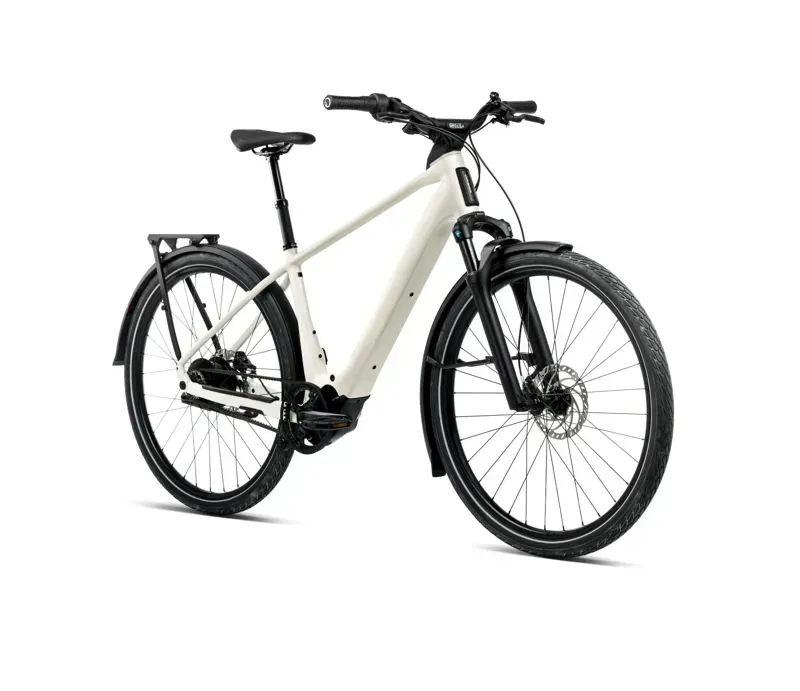 Orbea Kemen Tour 30 E-Hybrid Bike in Ivory White Gloss-1