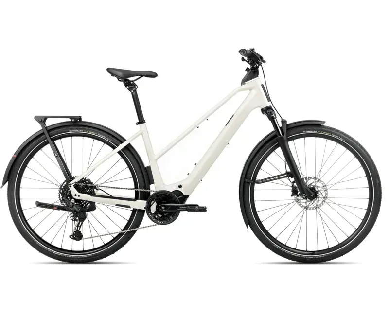 Orbea Kemen Tour 20 Mid E-Hybrid Bike in Ivory White Gloss