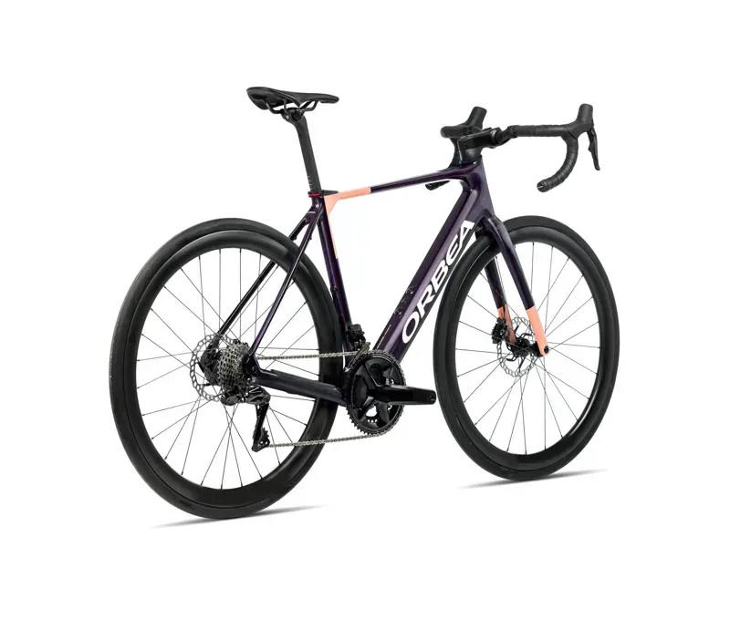 Orbea Gain M40 E-Road Bike in Fantasy Purple Carbon View Gloss/Orange Cloud Matt-2