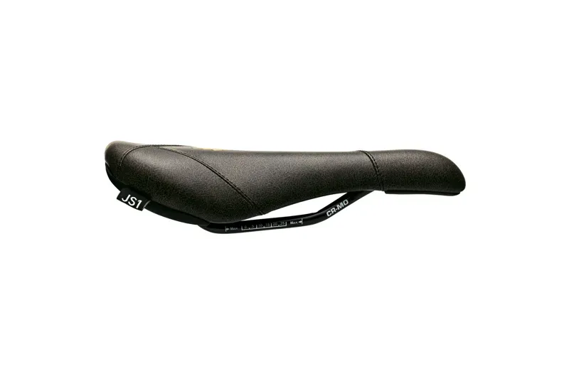 Title JS1 Saddle CrMO Rails in Black/Gold Crackle-1