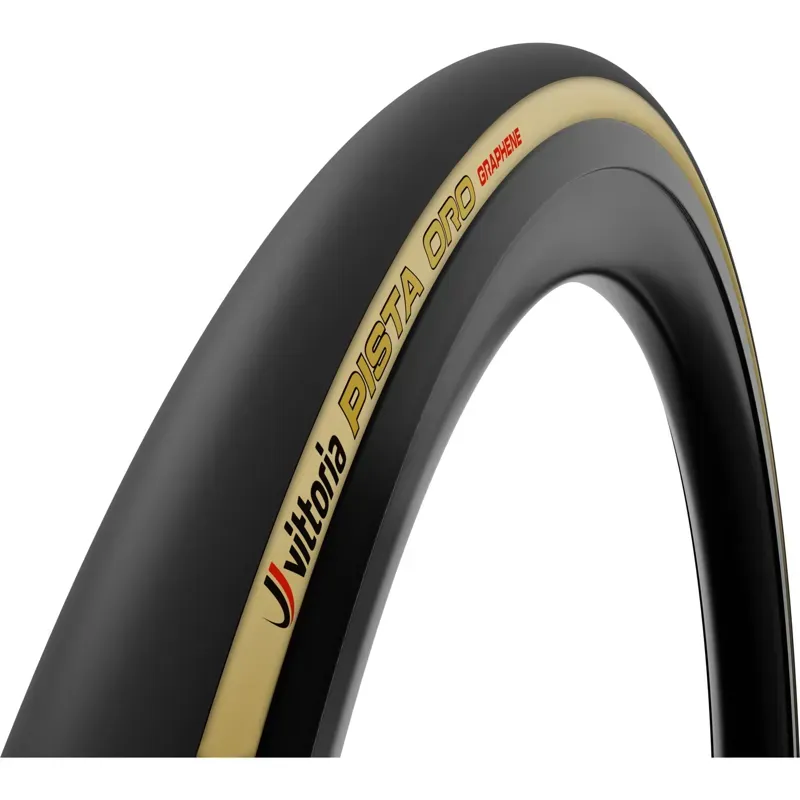 Vittoria Pista Oro 23-28-inch TLR Folding Tyre in Black/Tan