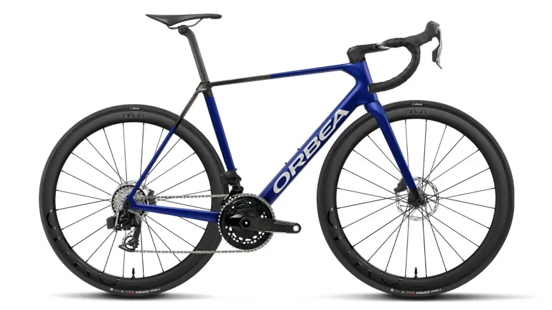 Orbea ORCA M21E Team Road Bike in Cobalt Blue - Carbon Raw