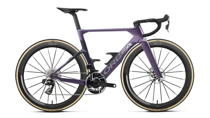 Orbea Orca Aero M11e LTD PWR Road Bike in Royal Plum - Fantasy Purple C.View