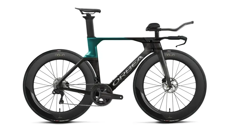 Orbea Ordu M20i LTD Triathlon Bike in Diamond Carbon View - Evasion Green