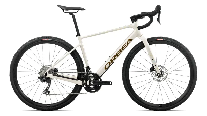 Orbea Terra H30 Gravel Bike in Ivory White - Olive Green