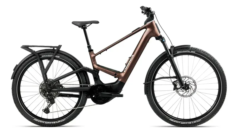 Orbea Muga 20 eHybrid Bike in Rust - Diamond Black Matt