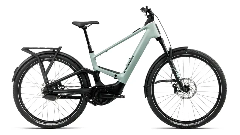 Orbea Muga 10 eHybrid Bike in Blue Stone - Diamond Black Matt