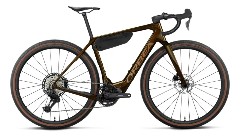 Orbea Denna M20i Gravel eBike in Caramel Carbon View - Golden Sand
