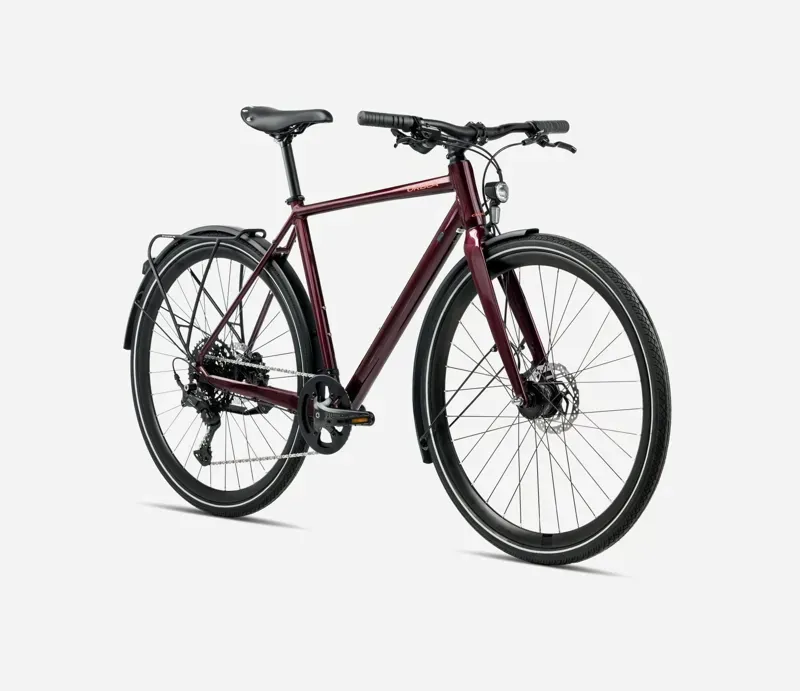 Orbea Vector 25 EQ Hybrid Bike In Metallic Burgundy Red Gloss-1