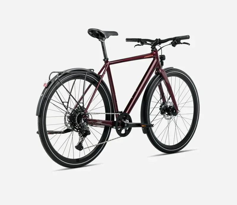 Orbea Vector 25 EQ Hybrid Bike In Metallic Burgundy Red Gloss-2